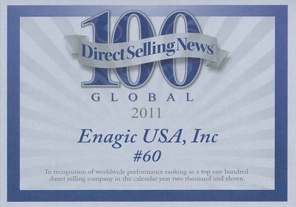 Enagic Direct Selling Association Certificate